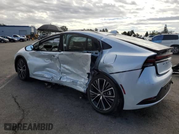 2024 Toyota Prius LE with VIN JTDACAAU6R3035690, listed as a Copart auction lot 80575715 with 23,514 mi miles and Salvage title. Bid and sale history available at DreamBid. Image 2.