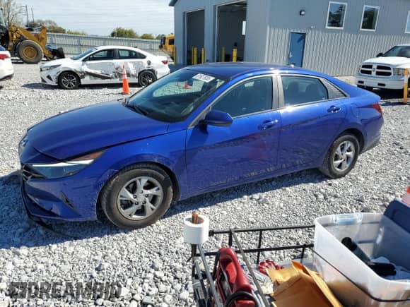 2022 Hyundai Elantra SE with VIN KMHLL4AG3NU259973, listed as a Copart auction lot 81927935 with 43,805 mi miles and Salvage title. Bid and sale history available at DreamBid. Image 1.