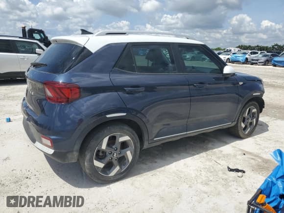 ✅ 2022 Hyundai Venue Limited • VIN: KMHRC8A37NU153198 • Лот: 61945455. Опубликован ранее на Copart с пробегом 33 185 миль. Бесплатный доступ к архиву аукционных продаж из США и подробный отчёт об истории автомобиля на DreamBid. Изображение 3.