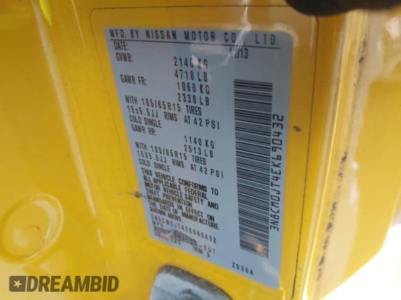 ✅ 2014 Nissan NV200 • VIN: 3N8CM0JT4EK690432 • Lot: 43721808. Listed on IAAI with 217,642 mi. Free auction sales archive from the USA and detailed vehicle history report at DreamBid. Image 9.