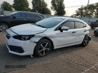 2023 Subaru Impreza Premium z VIN 4S3GKAV67P3601605, wystawiony jako Copart lot #70932625 z przebiegiem 84 358 mil mil oraz Szkoda całkowita • Salvage title. Historia ofert i sprzedaży dostępna na DreamBid. Obrazek 1.
