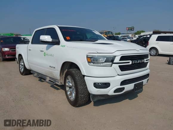 2022 Ram 1500 Laramie z VIN 1C6RREJM8NN169714, wystawiony jako IAAI lot #43076552 z przebiegiem 73 774 mil mil oraz . Historia ofert i sprzedaży dostępna na DreamBid. Obrazek 1.