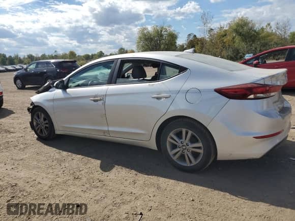 2017 Hyundai Elantra SE with VIN 5NPD84LF9HH178182, listed as a Copart auction lot 85500285 with 107,002 mi miles and Salvage title. Bid and sale history available at DreamBid. Image 2.