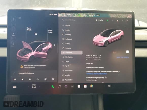 ✅ 2024 Tesla Model 3 Long Range • VIN: 5YJ3E1EB3RF795963 • Lot: 81905125. Wystawiony na Copart z przebiegiem 21 781 mil. Bezpłatny archiwum sprzedaży aukcyjnych z USA i szczegółowy raport historii pojazdu na DreamBid. Zdjęcie 9.