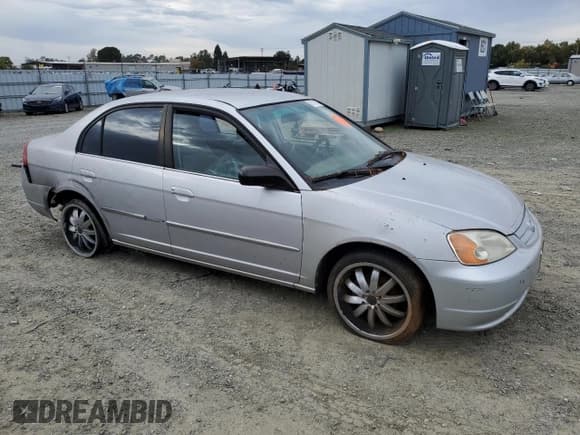 ✅ 2002 Honda Civic LX • VIN: 1HGES16552L065681 • Lot: 87121115. Listed on Copart with Not provided. Free auction sales archive from the USA and detailed vehicle history report at DreamBid. Image 4.