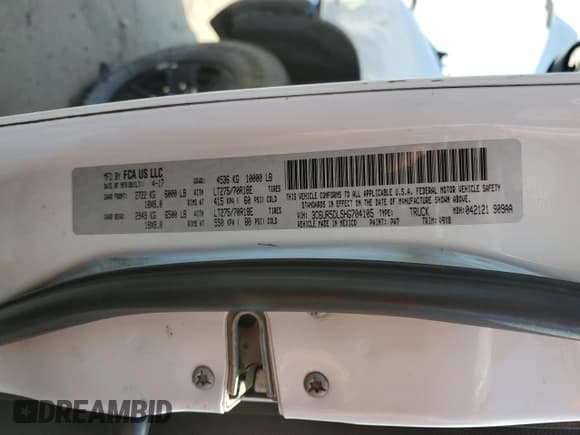 ✅ 2017 Ram 2500 Big Horn • VIN: 3C6UR5DL5HG704105 • Lot: 80780895. Wystawiony na Copart z przebiegiem 201 012 mil. Bezpłatny archiwum sprzedaży aukcyjnych z USA i szczegółowy raport historii pojazdu na DreamBid. Zdjęcie 12.