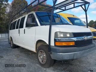 ✅ 2012 Chevrolet Express Passenger 1LT • VIN: 1GAZG1FG9C1100070 • Lot: 43639948. Listed on IAAI with 167,715 mi. Free auction sales archive from the USA and detailed vehicle history report at DreamBid. Image 1.