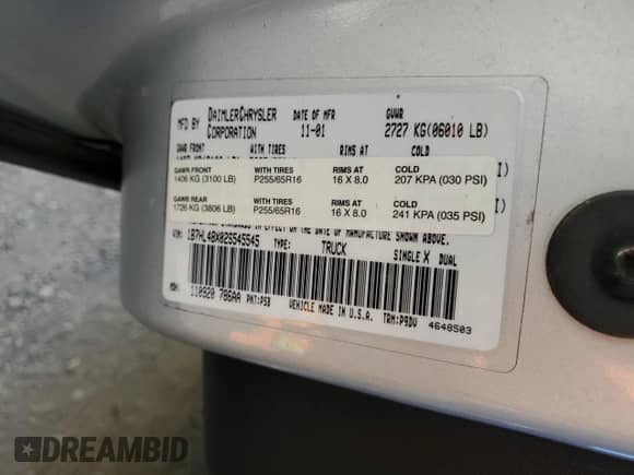 2002 Dodge Dakota SLT z VIN 1B7HL48X02S545545, wystawiony jako Copart lot #77478754 z przebiegiem 83 985 mil mil oraz Czysty tytuł • Clean title. Historia ofert i sprzedaży dostępna na DreamBid. Obrazek 12.