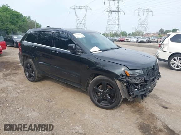 ✅ 2015 Jeep Grand Cherokee Overland • VIN: 1C4RJFCG6FC155028 • Лот: 42436486. Опубликован ранее на IAAI с пробегом 92 186 миль. Бесплатный доступ к архиву аукционных продаж из США и подробный отчёт об истории автомобиля на DreamBid. Изображение 1.