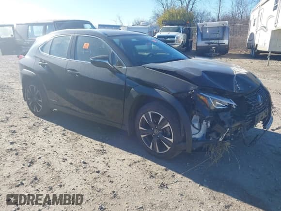 ✅ 2021 Lexus UX 250h • VIN: JTHX9JBH3M2051577 • Lot: 43698137. Wystawiony na IAAI z przebiegiem 58 174 mil. Bezpłatny archiwum sprzedaży aukcyjnych z USA i szczegółowy raport historii pojazdu na DreamBid. Zdjęcie 1.