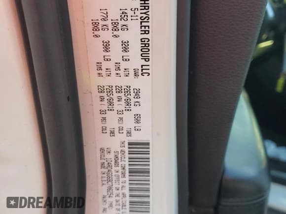 ✅ 2011 Dodge Durango Crew • VIN: 1D4RD4GG6BC706254 • Lot: 87362565. Wystawiony na Copart z przebiegiem 188 093 mil. Bezpłatny archiwum sprzedaży aukcyjnych z USA i szczegółowy raport historii pojazdu na DreamBid. Zdjęcie 13.