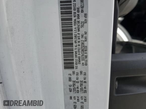 ✅ 2019 Ram ProMaster Cargo • VIN: 3C6TRVCG9KE523012 • Lot: 43022375. Listed on Copart with 92,724 mi. Free auction sales archive from the USA and detailed vehicle history report at DreamBid. Image 13.