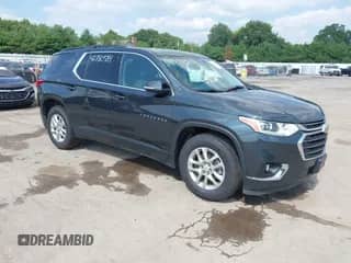 2020 Chevrolet Traverse LT Cloth z VIN 1GNERGKW2LJ318973, wystawiony jako IAAI lot #42780584 z przebiegiem 80 338 mil mil oraz . Historia ofert i sprzedaży dostępna na DreamBid. Obrazek 1.