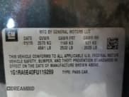 ✅ 2015 Chevrolet Volt • VIN: 1G1RA6E40FU119289 • Lot: 81178974. Wystawiony na Copart z przebiegiem 167 770 mil. Bezpłatny archiwum sprzedaży aukcyjnych z USA i szczegółowy raport historii pojazdu na DreamBid. Zdjęcie 12.