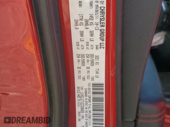 ✅ 2014 Dodge Durango R/T • VIN: 1C4SDJCT1EC336822 • Lot: 82246315. Listed on Copart with Not provided. Free auction sales archive from the USA and detailed vehicle history report at DreamBid. Image 14.