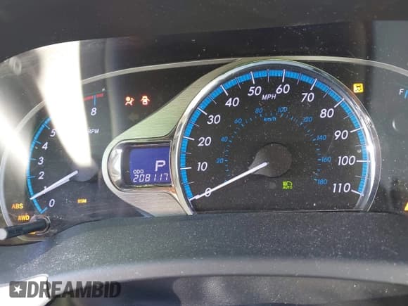 ✅ 2013 Toyota Sienna Limited • VIN: 5TDDK3DC9DS052599 • Lot: 43613278. Listed on IAAI with 208,117 mi. Free auction sales archive from the USA and detailed vehicle history report at DreamBid. Image 7.