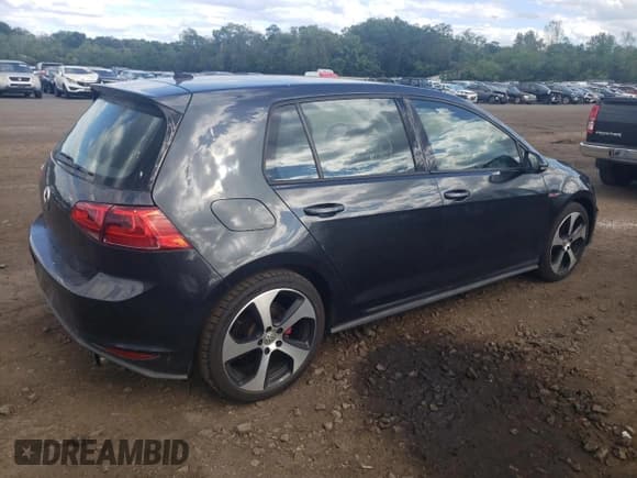✅ 2017 Volkswagen Golf GTI S • VIN: 3VW5T7AU8HM040615 • Lot: 69784495. Listed on Copart with 106,522 mi. Free auction sales archive from the USA and detailed vehicle history report at DreamBid. Image 3.