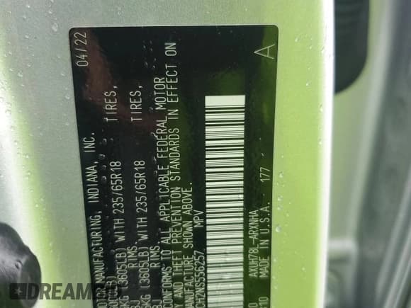 ✅ 2022 Toyota Highlander Hybrid LE • VIN: 5TDBBRCH2NS556257 • Лот: 63510555. Опубликован ранее на Copart с пробегом 63 452 миль. Бесплатный доступ к архиву аукционных продаж из США и подробный отчёт об истории автомобиля на DreamBid. Изображение 14.