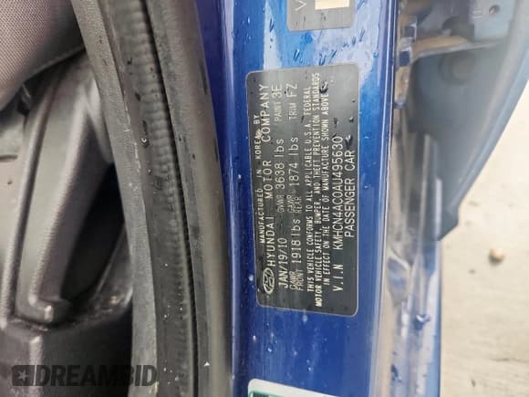 ✅ 2010 Hyundai Accent GLS • VIN: KMHCN4AC0AU495630 • Лот: 60026155. Опубликован ранее на Copart с пробегом 141 374 миль. Бесплатный доступ к архиву аукционных продаж из США и подробный отчёт об истории автомобиля на DreamBid. Изображение 12.