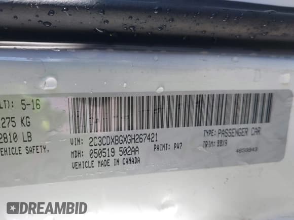 ✅ 2016 Dodge Charger SE • VIN: 2C3CDXBGXGH267421 • Lot: 43640720. Wystawiony na IAAI z przebiegiem 142 906 mil. Bezpłatny archiwum sprzedaży aukcyjnych z USA i szczegółowy raport historii pojazdu na DreamBid. Zdjęcie 9.