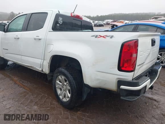 ✅ 2021 Chevrolet Colorado 4WD LT • VIN: 1GCGTCEN1M1244106 • Lot: 41555148. Listed on IAAI with 99,061 mi. Free auction sales archive from the USA and detailed vehicle history report at DreamBid. Image 3.