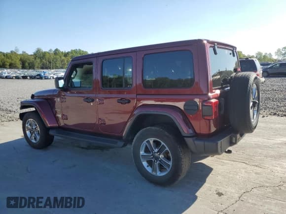 ✅ 2021 Jeep Wrangler Unlimited Sahara • VIN: 1C4HJXEG9MW580642 • Lot: 81205365. Listed on Copart with Not provided. Free auction sales archive from the USA and detailed vehicle history report at DreamBid. Image 2.