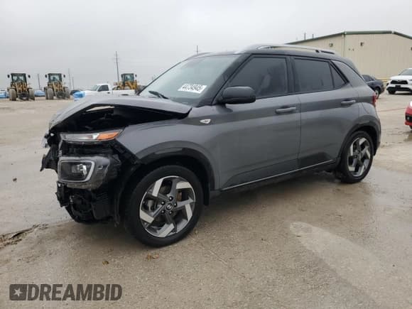 ✅ 2022 Hyundai Venue Limited • VIN: KMHRC8A39NU166728 • Lot: 44734945. Listed on Copart with Not provided. Free auction sales archive from the USA and detailed vehicle history report at DreamBid. Image 1.