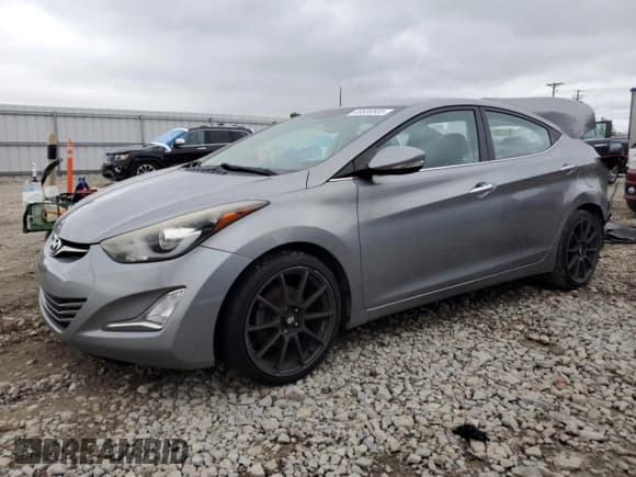 ✅ 2015 Hyundai Elantra Limited • VIN: KMHDH4AE8FU358598 • Lot: 69588505. Listed on Copart with 171,395 mi. Free auction sales archive from the USA and detailed vehicle history report at DreamBid. Image 1.