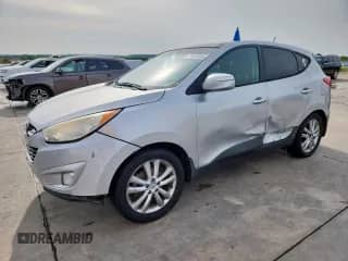 2013 Hyundai Tucson GLS with VIN KM8JU3AC7DU566198, listed as a Copart auction lot 71479605 with 196,474 mi miles and Salvage title. Bid and sale history available at DreamBid. Image 1.