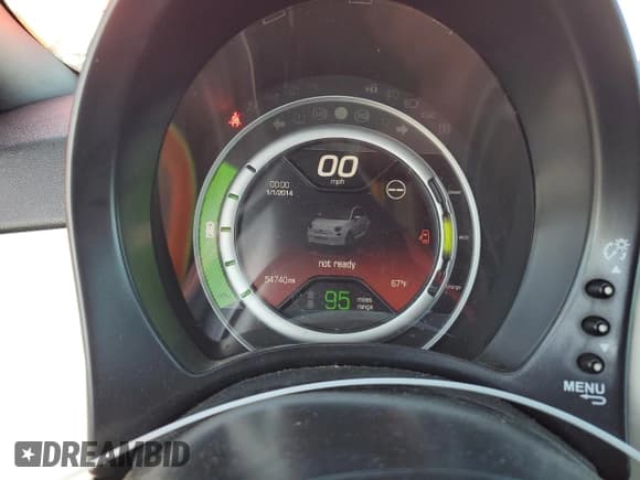 ✅ 2015 FIAT 500e • VIN: 3C3CFFGE5FT642262 • Lot: 58604905. Listed on Copart with 54,740 mi. Free auction sales archive from the USA and detailed vehicle history report at DreamBid. Image 9.