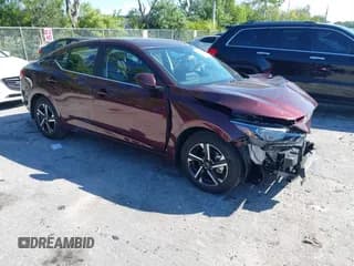 ✅ 2025 Nissan Sentra SV • VIN: 3N1AB8CV8SY364375 • Lot: 43592087. Listed on IAAI with 1,204 mi. Free auction sales archive from the USA and detailed vehicle history report at DreamBid. Image 1.