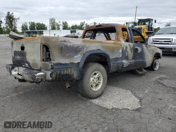1999 Dodge Dakota SLT with VIN 1B7GG22Y8XS304555, listed as a Copart auction lot 67598114 with Not provided miles and Salvage title. Bid and sale history available at DreamBid. Image 3.