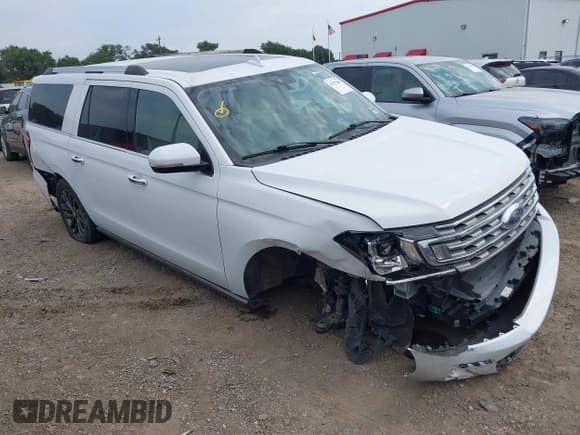 ✅ 2021 Ford Expedition Max Limited • VIN: 1FMJK1KT8MEA18505 • Lot: 42272969. Listed on IAAI with 88,897 mi. Free auction sales archive from the USA and detailed vehicle history report at DreamBid. Image 1.