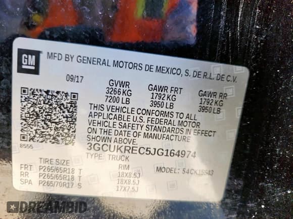 ✅ 2018 Chevrolet Silverado 1500 LT • VIN: 3GCUKREC5JG164974 • Лот: 90520345. Опубликован ранее на Copart с пробегом 171 279 миль. Бесплатный доступ к архиву аукционных продаж из США и подробный отчёт об истории автомобиля на DreamBid. Изображение 12.