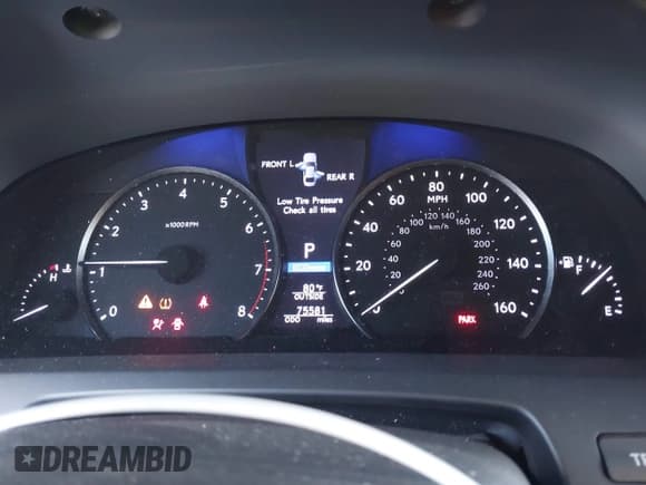 ✅ 2015 Lexus LS 460 • VIN: JTHBL5EF2F5134898 • Lot: 43688853. Listed on IAAI with 75,581 mi. Free auction sales archive from the USA and detailed vehicle history report at DreamBid. Image 7.