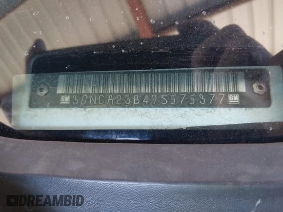 ✅ 2009 Chevrolet HHR 1LT • VIN: 3GNCA23B49S575377 • Lot: 42271065. Listed on IAAI with 191,660 mi. Free auction sales archive from the USA and detailed vehicle history report at DreamBid. Image 9.