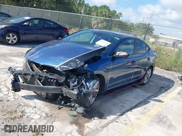 2018 Hyundai Elantra Value Edition with VIN KMHD84LF7JU595565, listed as a IAAI auction lot 40461015 with 72,180 mi miles and . Bid and sale history available at DreamBid. Image 2.