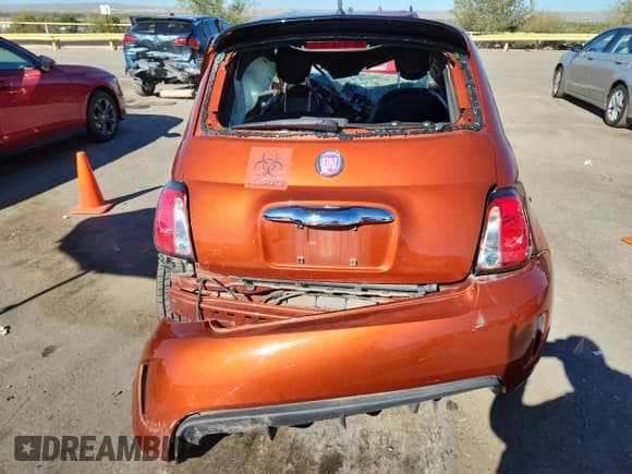 ✅ 2013 FIAT 500 Turbo Cattiva • VIN: 3C3CFFHH9DT753063 • Lot: 84634475. Listed on Copart with Not provided. Free auction sales archive from the USA and detailed vehicle history report at DreamBid. Image 6.