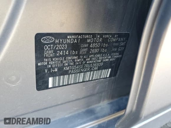 ✅ 2024 Genesis G70 Sport Advanced • VIN: KMTG54SE7RU136939 • Лот: 92588245. Опубликован ранее на Copart с пробегом 15 414 миль. Бесплатный доступ к архиву аукционных продаж из США и подробный отчёт об истории автомобиля на DreamBid. Изображение 12.