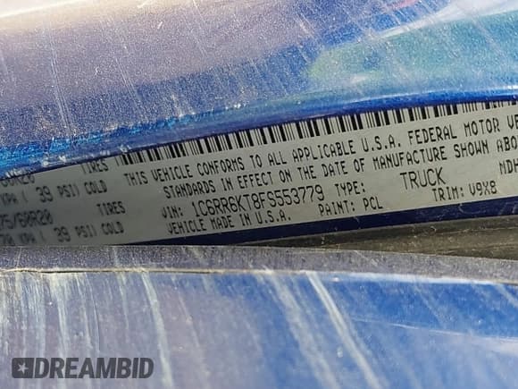 ✅ 2015 Ram 1500 Express • VIN: 1C6RR6KT8FS553779 • Lot: 40710613. Wystawiony na IAAI z przebiegiem 155 663 mil. Bezpłatny archiwum sprzedaży aukcyjnych z USA i szczegółowy raport historii pojazdu na DreamBid. Zdjęcie 9.