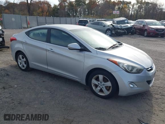 ✅ 2013 Hyundai Elantra GLS • VIN: KMHDH4AE1DU530595 • Lot: 43653046. Listed on IAAI with 133,076 mi. Free auction sales archive from the USA and detailed vehicle history report at DreamBid. Image 1.