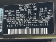 ✅ 2022 Kia Telluride EX • VIN: 5XYP34HC1NG316438 • Lot: 42508673. Wystawiony na IAAI z przebiegiem 96 553 mil. Bezpłatny archiwum sprzedaży aukcyjnych z USA i szczegółowy raport historii pojazdu na DreamBid. Zdjęcie 9.