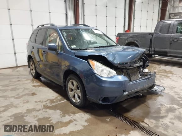 ✅ 2014 Subaru Forester Premium • VIN: JF2SJAEC4EH503913 • Lot: 43527677. Listed on IAAI with 103,067 mi. Free auction sales archive from the USA and detailed vehicle history report at DreamBid. Image 1.
