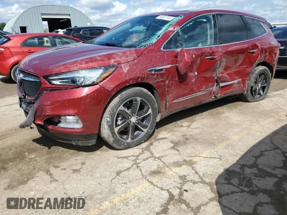 ✅ 2021 Buick Enclave Essence • VIN: 5GAERBKW1MJ124188 • Lot: 80837705. Listed on Copart with 108,914 mi. Free auction sales archive from the USA and detailed vehicle history report at DreamBid. Image 1.
