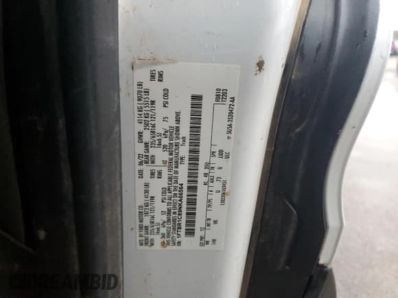 ✅ 2022 Ford Transit Cargo • VIN: 1FTBR1C89NKA66564 • Лот: 44932975. Опубликован ранее на Copart с пробегом 64 544 миль. Бесплатный доступ к архиву аукционных продаж из США и подробный отчёт об истории автомобиля на DreamBid. Изображение 13.