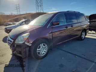 ✅ 2007 Honda Odyssey EX-L • VIN: 5FNRL38747B425685 • Lot: 82779555. Listed on Copart with 151,232 mi. Free auction sales archive from the USA and detailed vehicle history report at DreamBid. Image 1.