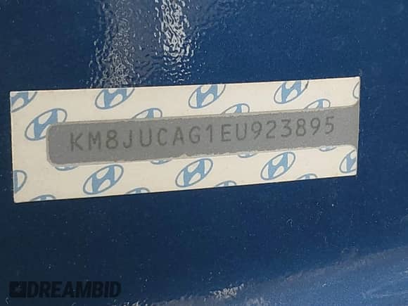 2014 Hyundai Tucson Limited with VIN KM8JUCAG1EU923895, listed as a IAAI auction lot 43296605 with 259,486 mi miles and . Bid and sale history available at DreamBid. Image 9.