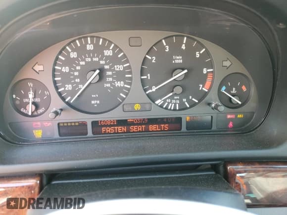 ✅ 2000 BMW 5 Series 528i • VIN: WBADM6345YGU29738 • Lot: 75176334. Listed on Copart with 160,821 mi. Free auction sales archive from the USA and detailed vehicle history report at DreamBid. Image 9.