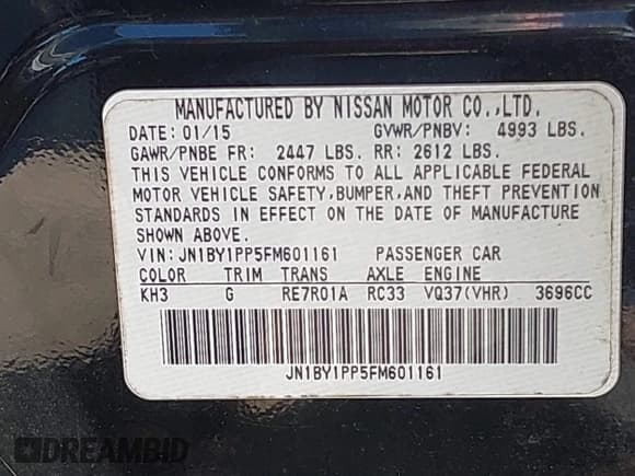 ✅ 2015 Infiniti Q70 • VIN: JN1BY1PP5FM601161 • Лот: 43906765. Опубликован ранее на IAAI с пробегом 111 520 миль. Бесплатный доступ к архиву аукционных продаж из США и подробный отчёт об истории автомобиля на DreamBid. Изображение 9.