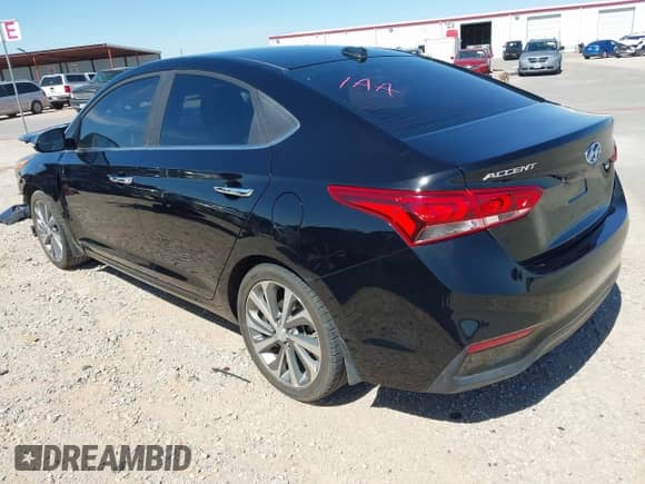 2020 Hyundai Accent Limited z VIN 3KPC34A66LE092810, wystawiony jako IAAI lot #42875654 z przebiegiem 40 183 mil mil oraz . Historia ofert i sprzedaży dostępna na DreamBid. Obrazek 3.